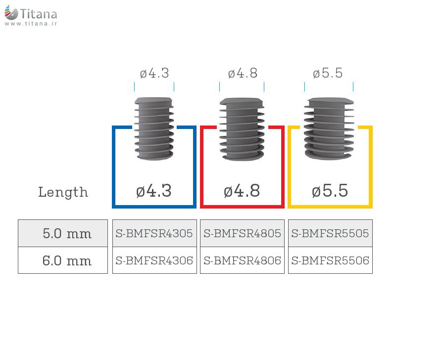 فیکسچر بن لول شورت ایمپلنت سوئیس  Implantswiss Bone Level Short Fixture