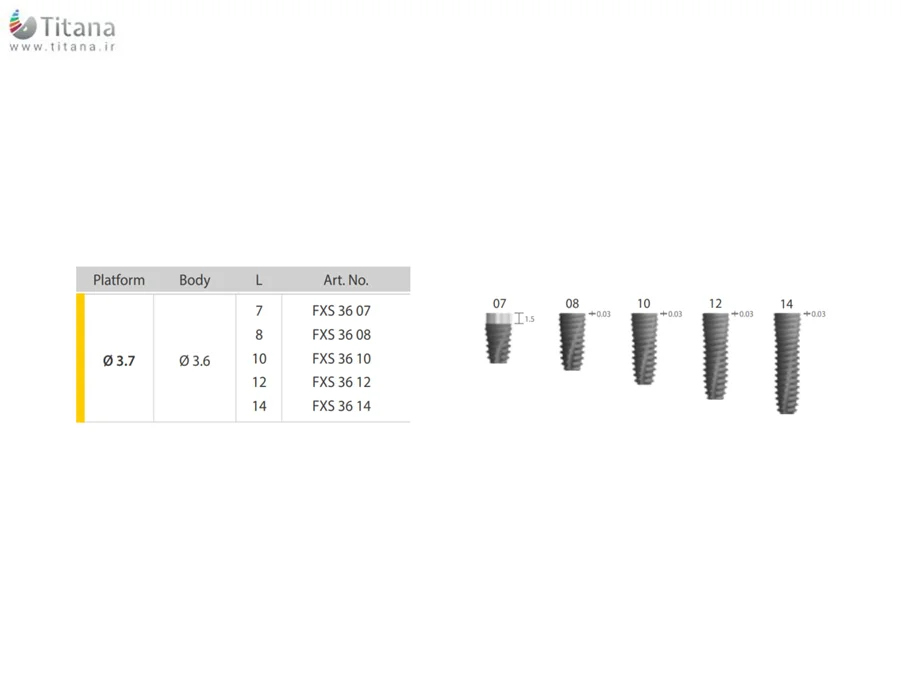 فیکسچر سوپرلاین دنتیوم Dentium New SuperLine II Fixture