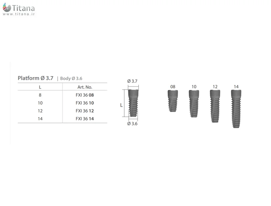 فیکسچر ایمپلنتیوم 2 دنتیوم Dentium Implantium II Fixture 