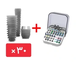 پکیج 30 واحد فیکسچر همراه کیت جراحی رگولار بایوجنسیس(G.Diff) 