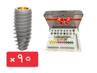 پکیج 90 واحد فیکسچر روت توپیس (ROOTT R) با آفر کیت جراحی رایگان