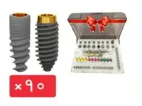 پکیج 90 واحد فیکسچر روت توپیس (ROOTT R) با آفر کیت جراحی رایگان