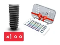 پکیج 100 واحد فیکسچر استریوس (Steri-Oss) با آفر کیت جراحی مستر رایگان