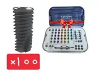 پکیج 100 واحد فیکسچر تی استرانگ (T.STRONG) با آفر کیت جراحی فول رایگان