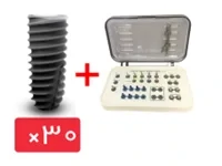 پکیج 30 واحد فیکسچر استریوس (Steri-Oss) همراه با کیت جراحی استاندارد (Simple)